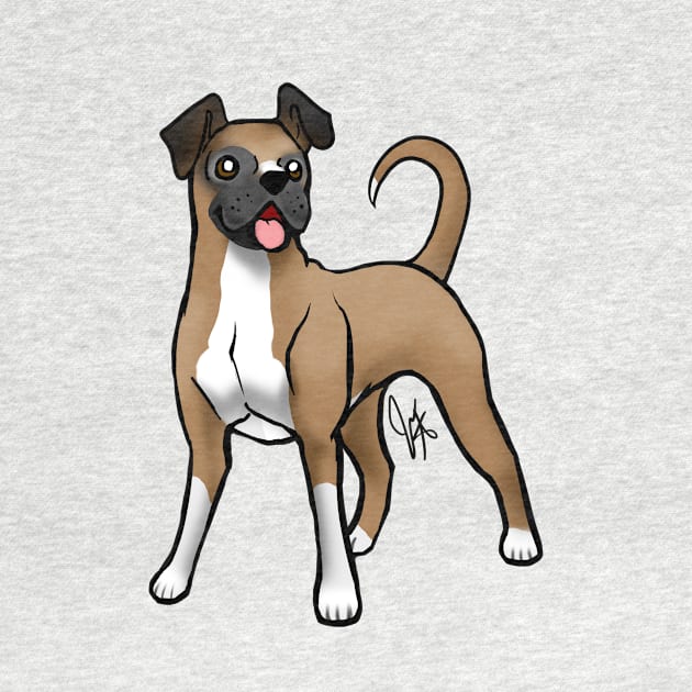 Dog - Boxer - Natural Fawn by Jen's Dogs Custom Gifts and Designs